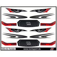 33Graphix Inside Headlight / Grill Sticker Xtreme Twister/Speciale