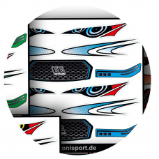 33Graphix Inside Headlight / Grill Sticker Xtreme Twister/Speciale Blue
