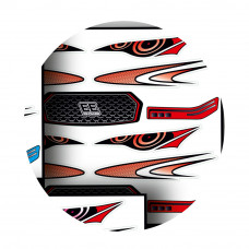33Graphix Inside Headlight / Grill Sticker Xtreme Twister/Speciale Red