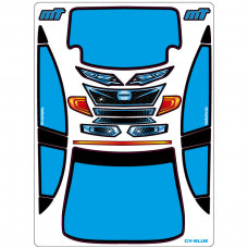 A-Paint Inside Window Stickers - Mon-Tech Racing Civic - Blue