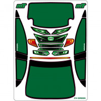 A-Paint Inside Window Stickers - Mon-Tech Racing Civic - Green