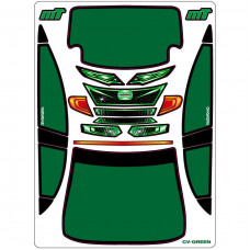 A-Paint Inside Window Stickers - Mon-Tech Racing Civic - Green
