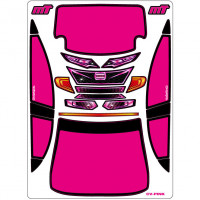 A-Paint Inside Window Stickers - Mon-Tech Racing Civic - Pink