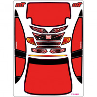 A-Paint Inside Window Stickers - Mon-Tech Racing Civic - Red