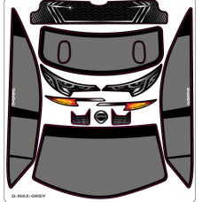A-Paint Inside Window Stickers - Zooracing Gorilla MAX - Grey
