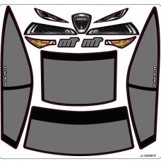 A-Paint Inside Window Stickers - Mon-Tech Racing Julia - Grey