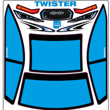 A-Paint Inside Window Stickers - Xtreme Twister - Blue