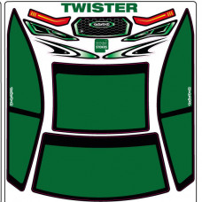 A-Paint Inside Window Stickers - Xtreme Twister - Green