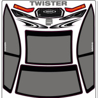 A-Paint Inside Window Stickers - Xtreme Twister - Grey