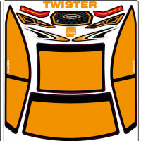 A-Paint Inside Window Stickers - Xtreme Twister - Orange Gold