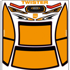 A-Paint Inside Window Stickers - Xtreme Twister - Orange Gold
