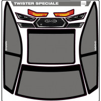 A-Paint Inside Window Stickers - Xtreme Twister Speciale - Grey