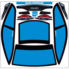 A-Paint Inside Window Stickers - Zooracing Wolverine - Blue