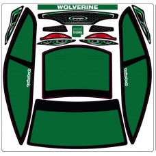 A-Paint Inside Window Stickers - Zooracing Wolverine - Green