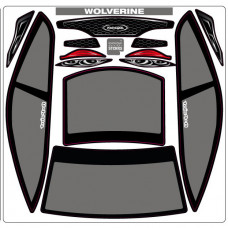 A-Paint Inside Window Stickers - Zooracing Wolverine - Grey