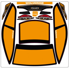 A-Paint Inside Window Stickers - Zooracing Wolverine - Orange Gold
