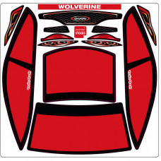 A-Paint Inside Window Stickers - Zooracing Wolverine - Red