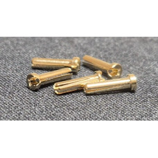 DAS Speed 24K Low Profile 2mm LiPo Plugs - 5 pcs