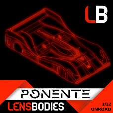 Lens Bodies PONENTE 1/12th Scale Body - ULTRA LIGHT WEIGHT
