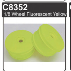 Ming Yang Model 1/8 C&Y Wheel, 2pcs, Fluorescent Yellow