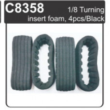 Ming Yang Model 1/8 Turning Insert Foam, 4pcs/Black