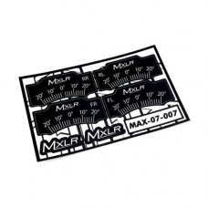 MXLR Setup System Caster Correction Sticker (Hudy 1/10th)