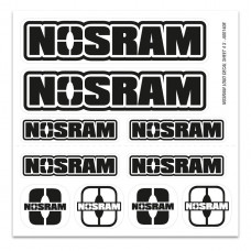 NOSRAM Logo Decal Sheet - 4 S