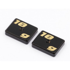 CNC Machined Precision Balancing Chassis Weights, 10g x2, Black