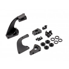 GT Aluminium Rear Wing Mount Set, for 1/10