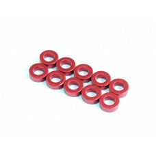 Aluminum Spacer 3x5.5x1mm, Red