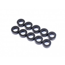 Aluminium Spacer 3x5.5x2mm, Black, 10 pcs