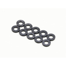 Aluminum Spacer 2.5x5.5x0.5mm, Black