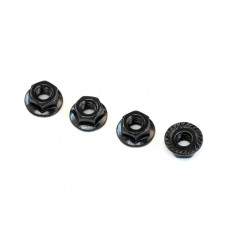 4mm Flanged Nut (Steel)