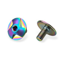 Sortafast Titanium Screws - GT Wing / Steering Arms - Oil Slick - 2pk (M3) - 3x6