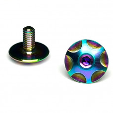 Sortafast Titanium Screws - Hexcix Wing / Steering Arms - Oil Slick - 2pk M3x6mm