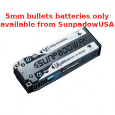 Sunpadow 7.4V 6000mAh 120C/60C LiPo Battery Platin Series 5MM Plug