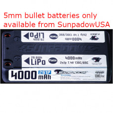 Sunpadow 7.4V 4000mAh 130C/65C LiPo Battery Platin Series 5MM Plug