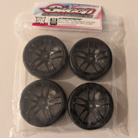 Sweep 10th TC D32 D-SPEC Asphalt TC Tire - WORK Black Spoke - 4pc Set