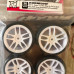 Sweep 10th TC D36 D-SPEC Asphalt TC Tire - WORK White Spoke - 4pc Set