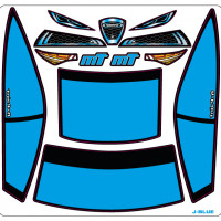 A-Paint Inside Window Stickers - Mon-Tech Racing Julia - Blue