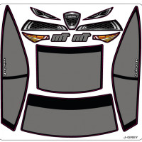 A-Paint Inside Window Stickers - Mon-Tech Racing Julia - Grey