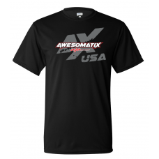 Awesomatix USA Breathable Black T-Shirt - S