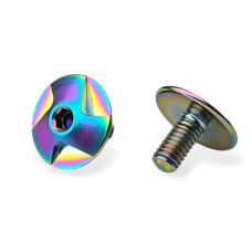 Sortafast Titanium Screws - GT Wing / Steering Arms - Oil Slick - 2pk (M3) - 3x6