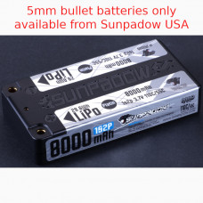 Sunpadow 3.7V 8000mAh 110C/55C LiPo Battery Platin Series 5MM Plug