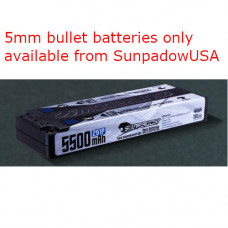 Sunpadow 7.4V 5500mAh 130C/65C LiPo Battery Platin Series 5MM Plug